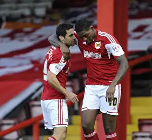 Bristol City: Baldock's Thrilling Goal Celebration with Emmanuel-Thomas (vs)