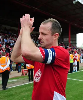 Bristol City V Derby County Prints: Bristol City Captain Louis Carey Appreciates Fans after Championship Win vs