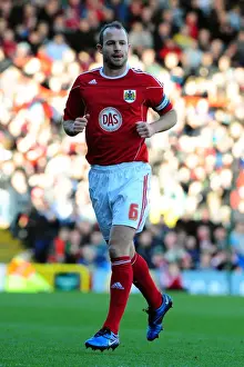 Bristol City Captain Louis Carey Celebrates 600th Appearance: Bristol City vs. Leeds United, Championship, Ashton Gate Stadium (2011)