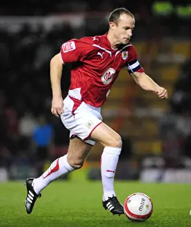 Bristol City Captain Louis Carey Leads the Charge Against Barnsley in Championship Clash at Ashton Gate, 2010