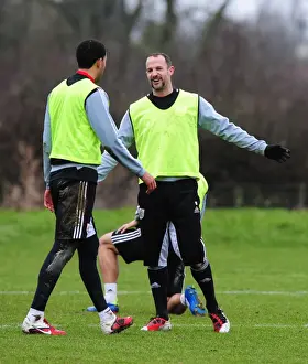 Training 10-1-12 Prints: Bristol City Captain Louis Carey in Training at Memorial Stadium