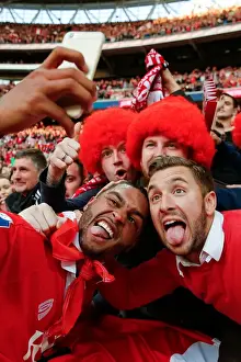 Bristol City Celebrate 2-0 Victory over Walsall in Johnstones Paint Trophy Final at Wembley Stadium