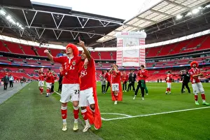 Bristol City V Walsall - JPT Final Prints: Bristol City Celebrate 2-0 Win Over Walsall in Johnstones Paint Trophy Final