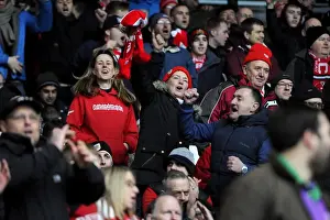 Bristol City Celebrate Aden Flint's Goal vs Nottingham Forest (27.02.2016)