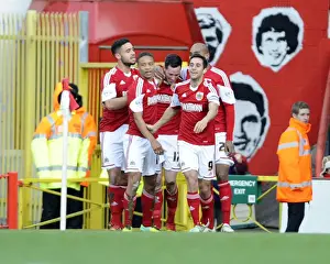 Bristol City Celebrate: Greg Cunningham's Goal vs Stevenage (December 2013)