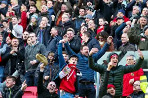 Bristol City V Cardiff City Prints: Bristol City Celebrate Joe Bryan's Goal: 1-0 Against Cardiff City (Sky Bet Championship)
