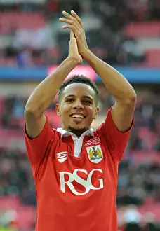 March Prints: Bristol City Celebrate Johnstone Paint Trophy Victory: Korey Smith Honors Fans Support