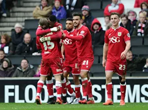 Bristol City Celebrate: Jonathan Kodjia's Goal vs Milton Keynes Dons (2016)