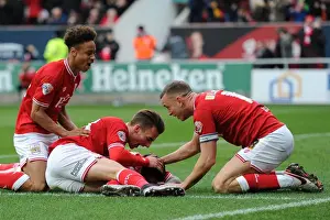 Bristol City V Bolton Wanderers Prints: Bristol City Celebrate Lee Tomlin's Goal Against Bolton Wanderers (19-03-2016)