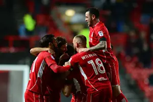Bristol City Celebrate Luke Freeman's Goal Against Ipswich Town (03/12/2016)