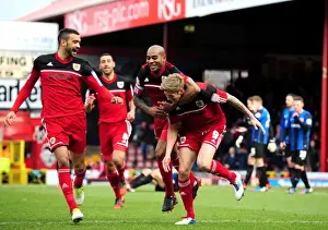 Bristol City Celebrate Npower Championship Win Against Barnsley: Jon Stead