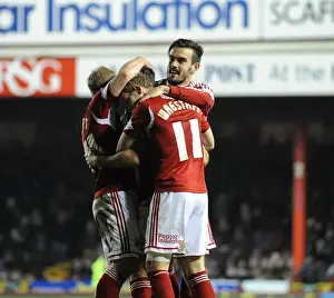 Bristol City Celebrate Sam Baldock's Role in Cuthbert Own Goal vs Leyton Orient (November 2013)