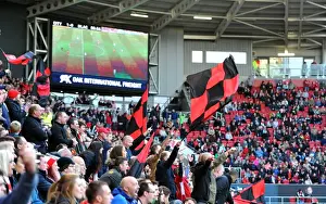 Bristol City Celebrate Taking the Lead Against Blackburn Rovers at Ashton Gate Stadium