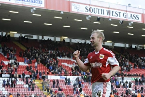 Bristol City Celebrates 2-1 Win Over Gillingham, March 1, 2014