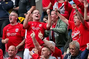 Bristol City V Aston Villa Prints: Bristol City Celebrates 3-1 Win Over Aston Villa at Ashton Gate Stadium