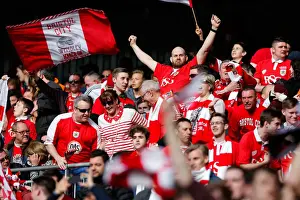 Bristol City V Walsall JPT Final - Fans Prints: Bristol City Celebrates Aden Flint's Goal in Johnstones Paint Trophy Final against Walsall