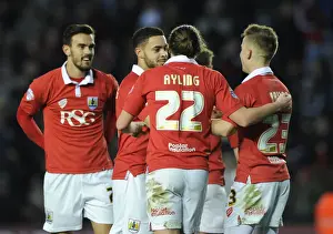 Bristol City Celebrates Derrick Williams Goal Against Notts County, Sky Bet League One, Ashton Gate