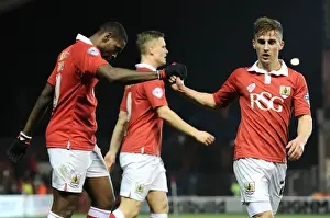 Bristol City Celebrates: Jay Emmanuel-Thomas and Joe Bryan's Goal Dance (Bristol City v Port Vale)