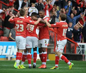 Bristol City Celebrates: Kieran Agard Scores the Winning Goal Against MK Dons