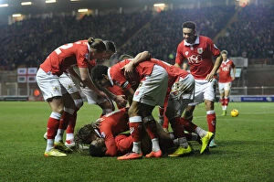 Images Dated 17th February 2015: Bristol City Celebrates: Kieran Agard's Goal Against Peterborough United, Sky Bet League One, 2015