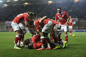 Leauge Prints: Bristol City Celebrates: Kieran Agard's Goal Against Peterborough United