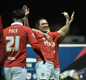 Bristol City Celebrates: Luke Ayling Scores Against Crawley Town