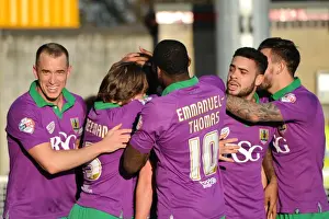 Crawley Town V Bristol City Prints: Bristol City Celebrates: Luke Ayling Scores the Winning Goal Against Crawley Town (07-03-2015)