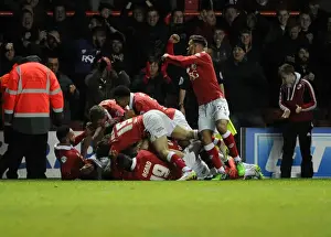 Bristol City Celebrates Luke Aylings Goal Against Crawley Town, Sky Bet League One, Ashton Gate