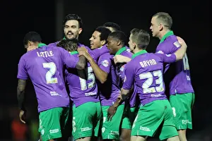 Yeovil Town V Bristol City Prints: Bristol City Celebrates: Luke Freeman's Goal Against Yeovil Town (Yeovil Town v Bristol City)