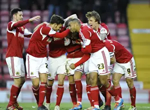 Bristol City V Carlisle United Prints: Bristol City Celebrates Marvin Elliott's Double: Thrilling Moment at Ashton Gate (Sky Bet League One)