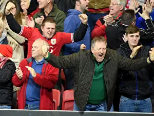 Bristol City Celebrates Opening Goal Against Nottingham Forest at Ashton Gate Stadium, 2015