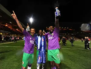 Bristol City Celebrates Promotion to Sky Bet League One after Winning against Bradford City (14/04/2015)