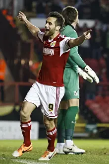 Gate Prints: Bristol City Celebrates: Sam Baldock and Nyron Nosworthy's Goal vs Port Vale (25/03/2014)