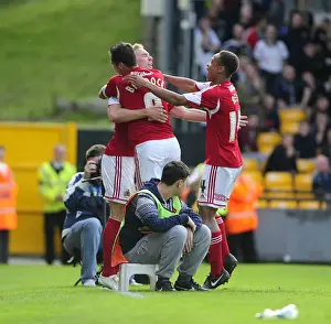 Port Vale V Bristol City Prints: Bristol City Celebrates Scott Wagstaff's Goal Against Port Vale in Sky Bet League 1 (October 2013)