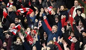 Images Dated 16th January 2016: Bristol City Celebrates Stunning Win Over Middlesbrough at Ashton Gate