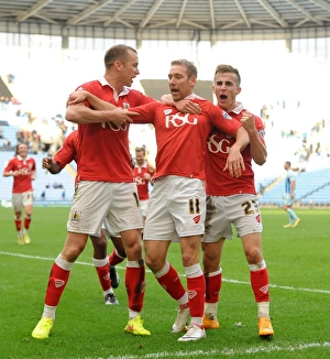Coventry City V Bristol City Prints: Bristol City Celebrates: Wagstaff