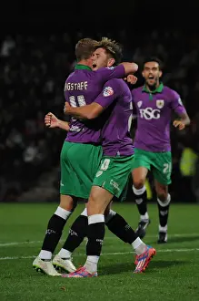 Cheltenham Town V Bristol City Prints: Bristol City Celebrates Wes Burns Goal Against Cheltenham Town