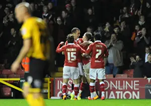Bristol City Celebrates: Wilbraham's Goal vs AFC Wimbledon