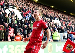 Bristol City Celebrates Win Against Cardiff City (140117)