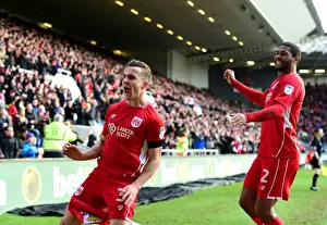 Bristol City Celebrates Win Against Cardiff City: Joe Bryan's Goal Reaction (14/01/2017)
