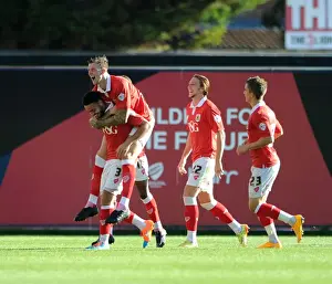Bristol City V Chesterfield Prints: Bristol City Celebrates Win Against Chesterfield: Derrick Williams Goal