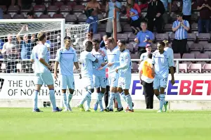Coventry City V Bristol City Prints: Bristol City Celebrates Win Against Coventry: Greg Cunningham's Goal