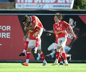 Bristol City V Chesterfield Prints: Bristol City Celebrates Win: Derrick Williams Scores Against Chesterfield