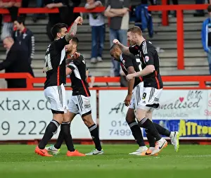 Stevenage V Bristol City Prints: Bristol City Celebrates Win: Stephen Pearson's Goal vs. Stevenage (April 2014)
