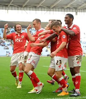 Coventry City V Bristol City Prints: Bristol City Celebrates Winning Goal Against Coventry City, 181014