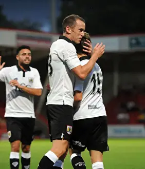Whaddon Road Prints: Bristol City Celebration: Wilbraham and Freeman Rejoice in Pre-Season Victory