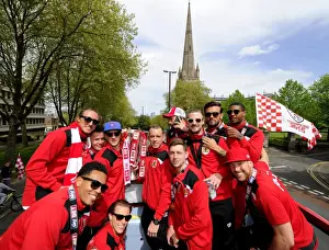 City Of Bristol Prints: Bristol City Champions: Victory Parade on Open Top Bus - May 2015