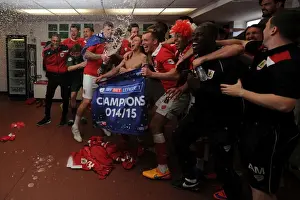Framed Print : Bristol City Claims League Victory: Thrilling Celebrations at Ashton Gate Framed Print : Bristol City Claims League Victory: Thrilling Celebrations at Ashton Gate