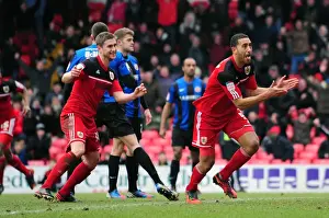 Bristol City V Barnsley Prints: Bristol City Claims Npower Championship Victory: Lewin Nyatanga's Emotional Celebration