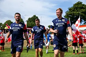 Bristol City Co-Assistants Jamie McAllister and Dean Holden Exit The Creek - Pre-season Friendly: Bristol Manor Farm vs Bristol City (2017)